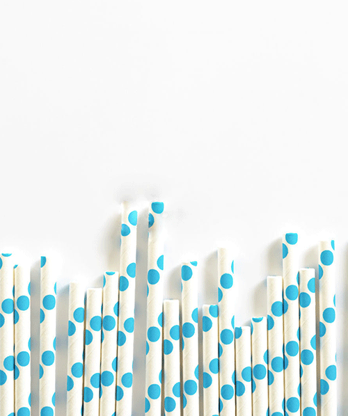 Large dot straw