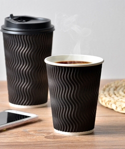 Corrugated cup