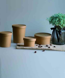 Kraft paper soup bowl